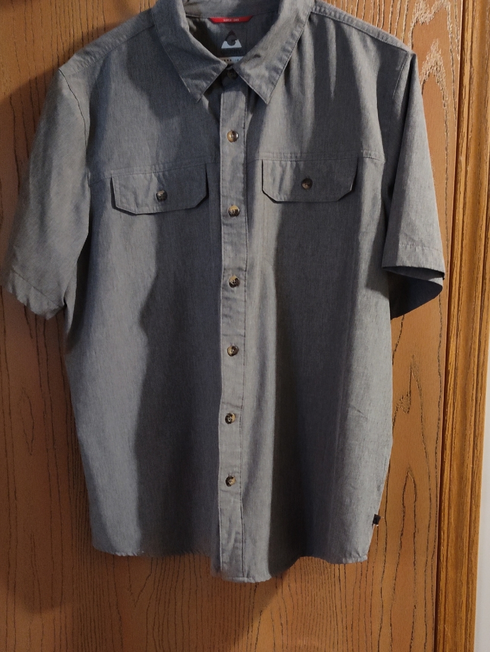 Gerry Weber Short Sleeve Button-Down Shirt in Grey